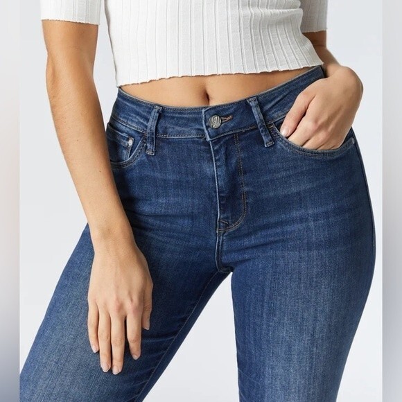 NWT Mavi Kendra High Rise Indigo Supersoft Straight Leg Jeans Size 30 - Picture 5 of 13